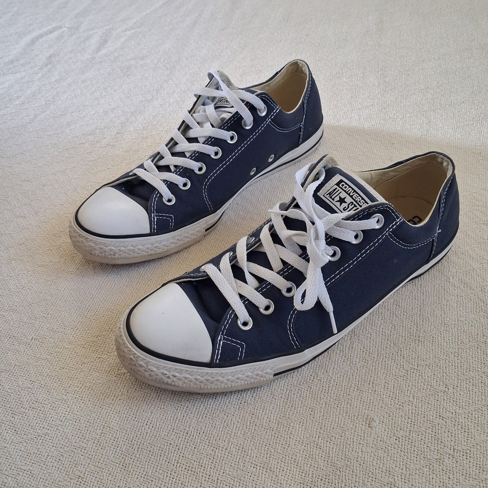 converse blue low top all star canvas sneakers indie skater america 11 13